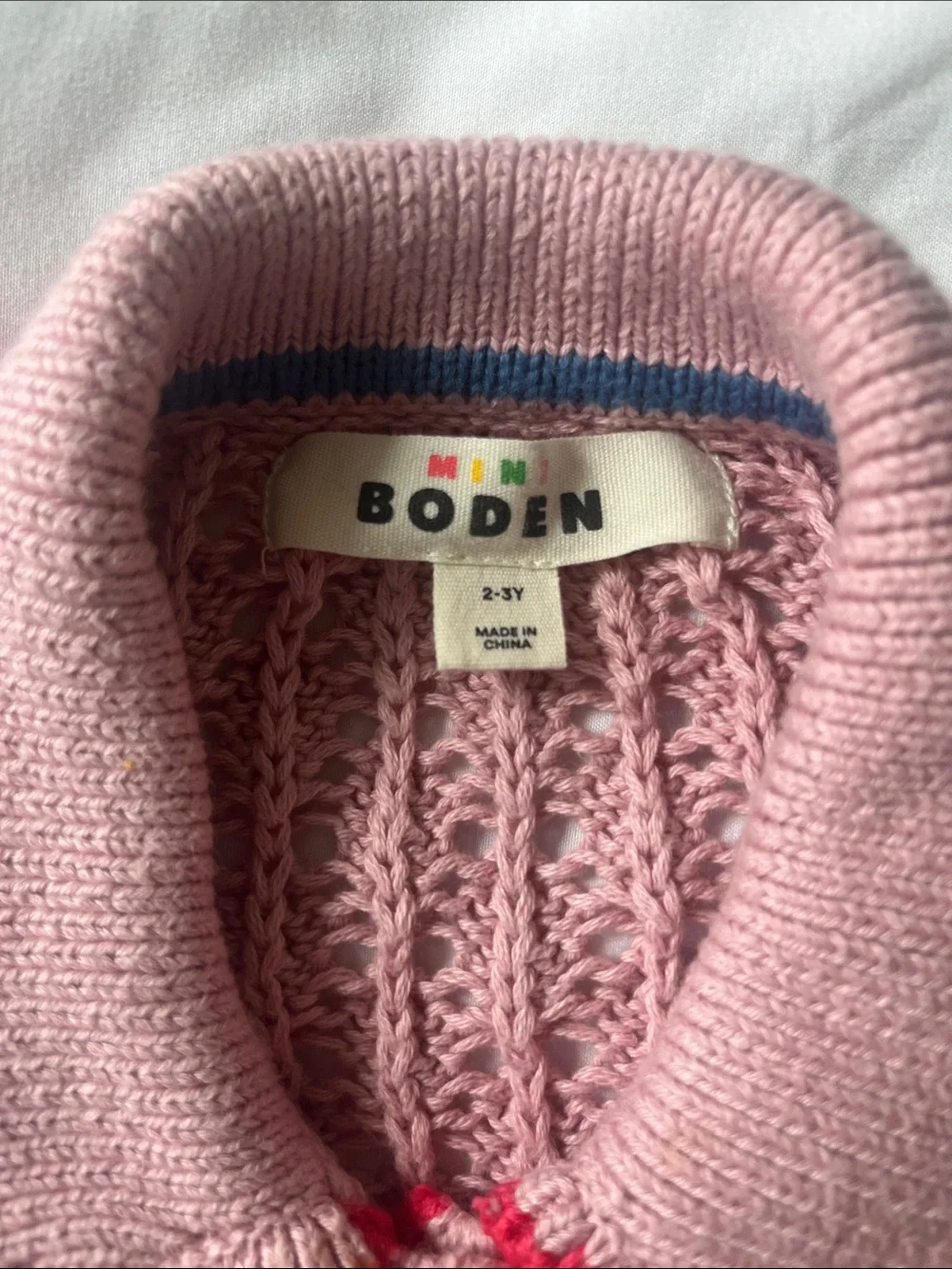 Mini Boden soft pink